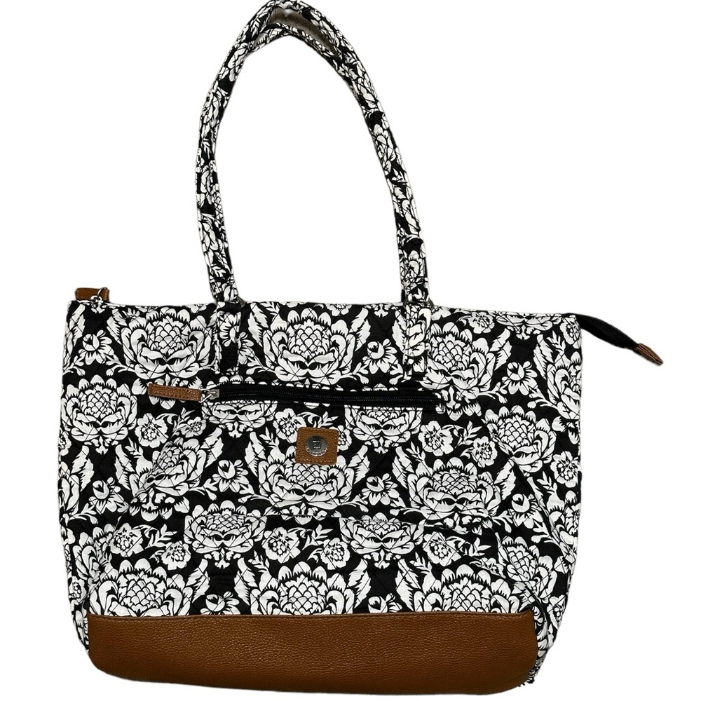 New Stone Mountain Purse Wristlet Black White Quilted Handbag Shoulder Bag - Picture 3 of 12